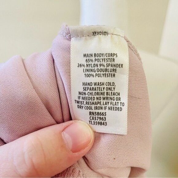 Leith Mauve Crushed Velvet Floral Long Sleeve Bodycon Dress Small - Picture 5 of 9